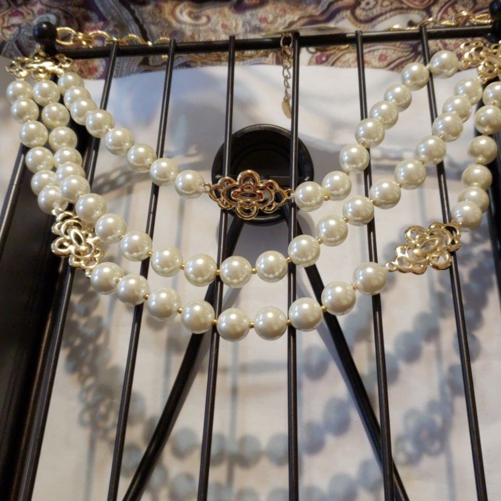 🎁SOLD OUT🎁NWT 3 ROUND W BEADED NECKLACES - Picture 5 of 8